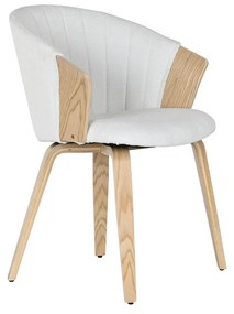Καρέκλα Τραπεζαρίας Home ESPRIT Λευκό πολυεστέρας Ξύλο 60 x 57,5 x 79 cm