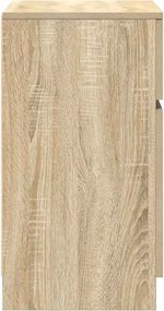 vidaXL Κομοδίνο Sonoma Δρυς 39x35x65 εκ. από Επεξεργασμένο Ξύλο