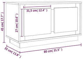 ΈΠΙΠΛΟ ΤΗΛΕΟΡΑΣΗΣ ΓΚΡΙ ΣΚΥΡ. 80X35X45 ΕΚ. ΕΠΕΞ. ΞΥΛΟ 819856