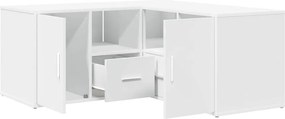 vidaXL Ντουλάπι Γωνιακό Λευκό 160x40x45 εκ. από Επεξ. Ξύλο