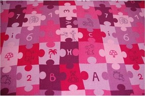 Χαλιά Rugsx Χαλί PUZZLE μοβ 100x300 cm