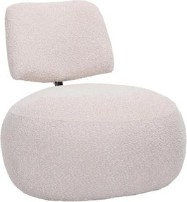 Πολυθρόνα Stonie μπουκλέ ύφασμα σε μπεζ απόχρωση 67x73x67εκ 67x73x67 εκ.