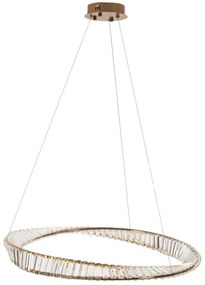 Φωτιστικό Οροφής Iron 023-3371 82x82x20cm Led 9W 3000K Gold Artekko
