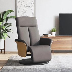 vidaXL Πολυθρόνα Ανακλινόμενη με Υποπόδιο Taupe Υφασμάτινη