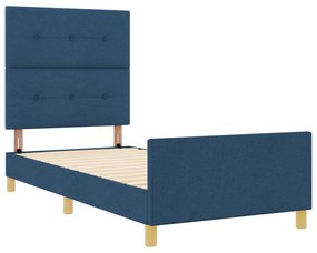 vidaXL Κρεβάτι σε Μπλε, 80x200 εκ., Υφασμάτινο