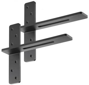 VEVOR 2 Pcs Shelf Brackets 16 inch / 406.4 mm Heavy Duty Floating Shelf Brackets