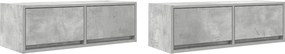 vidaXL Έπιπλα Τηλεόρασης 2 τεμ. 80x31x25,5 εκ. Επεξεργασμένο Ξύλο