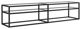 vidaXL Έπιπλο Τηλεόρασης Διαφανές 180 x 40 x 40,5 εκ. από Ψημένο Γυαλί