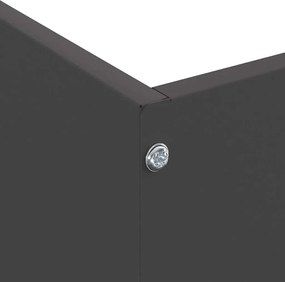 vidaXL Περίγραμμα γκαζόν Μαύρο 50 x 50 x 13 εκ Ατσάλι