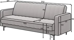 Καναπές - κρεβάτι Torres-Prasino