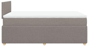 ΚΡΕΒΑΤΙ BOXSPRING ΜΕ ΣΤΡΩΜΑ TAUPE 120X190 ΕΚ. ΥΦΑΣΜΑΤΙΝΟ 3289699