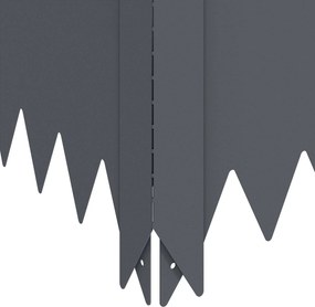 vidaXL Περίγραμμα γκαζόν 100 x 100 x 35 cm Ατσάλι Ανθρακί