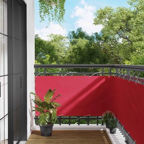 vidaXL Οθόνη Μπαλκονιού Μπορντό 75 x 500 cm