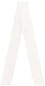 Σκαμπό 2 Τεμ. Λευκή 40x40x75 εκ. από Μασίφ Ξύλο Πεύκου - Λευκό