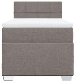 ΚΡΕΒΑΤΙ BOXSPRING ΜΕ ΣΤΡΩΜΑ TAUPE 80X200 ΕΚ. ΥΦΑΣΜΑΤΙΝΟ 3288019