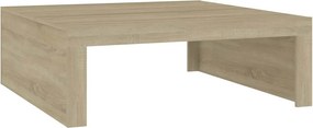 vidaXL Τραπεζάκι Σαλονιού Sonoma Δρυς 100x100x35 εκ. από Επεξ. Ξύλο