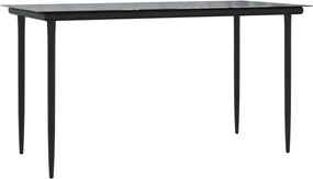 vidaXL Σετ Τραπεζαρίας Κήπου 5 τεμ. Γκρι Συνθ. Ρατάν με Μαξιλάρια