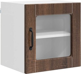 vidaXL Ραφιέρα τοίχου PORTO 2 pcs Καφέ δρυς Επεξεργασμένο Ξύλο