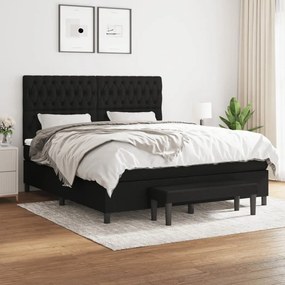 ΚΡΕΒΑΤΙ BOXSPRING ΜΕ ΣΤΡΩΜΑ ΜΑΥΡΟ 180X200 ΕΚ. ΥΦΑΣΜΑΤΙΝΟ 3136855