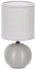 Επιτραπέζιο φωτιστικό PWL-1210 pakoworld Ε14 κεραμικό σε γκρι απόχρωση Φ13x25εκ