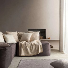 Ριχτάρι Linge 886/06 Beige Gofis Home Διθέσιο 180x250cm Cotton-Acrylic