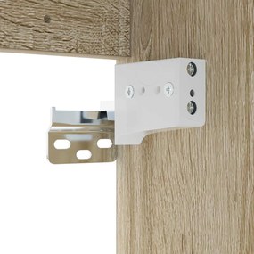 vidaXL Ντουλάπι Μπάνιου Ενδιάμεσο Sonoma Δρυς 30 x 35 x 50 εκ.