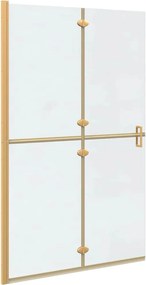 vidaXL Τοίχος Walk-In Ντους Χρυσό 120 x 6,5 x 190 εκ.