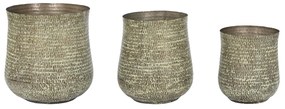 Σετ ζαρντινιέρων Home ESPRIT Πράσινο Αλουμίνιο 44 x 44 x 46 cm
