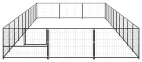 vidaXL Σπιτάκι Σκύλου Μαύρο 30 μ² Ατσάλινο