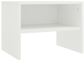 vidaXL Κομοδίνα 2 τεμ. Λευκά 40 x 30 x 30 εκ. από Επεξ. Ξύλο