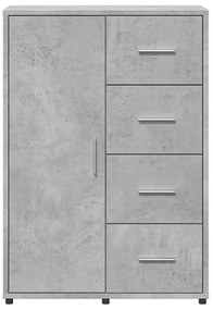 vidaXL Ντουλάπι Γκρι Σκυροδέματος 60x31x84 εκ. Επεξεργασμένο Ξύλο