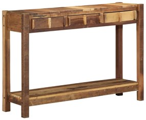 Τραπέζι κονσόλας Καφέ 107 x 33 x 76 εκ Μασίφ ανακυκλωμένο ξύλο