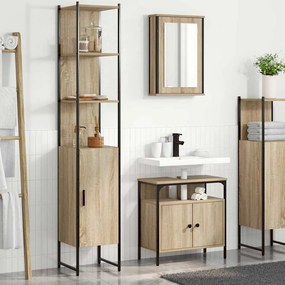 vidaXL Σετ Επίπλων Μπάνιου 3 pcs Δρύς Sonoma Επεξεργασμένο ξύλο
