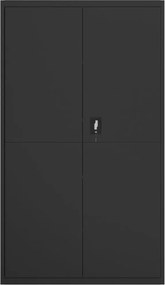 vidaXL Αρχειοθήκη Μαύρη 105 x 40 x 180 εκ. Ατσάλινη