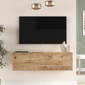 Stewehome Έπιπλο τηλεόρασης με ντουλάπι από πεύκο 100x32x29 cm