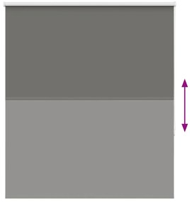 vidaXL Roller Blind Blackout γκρί 135x130 cm Πλάτος υφάσματος 131,6cm