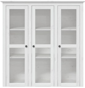 vidaXL Μπουφές BODO Λευκός 115,5x43x200,5 εκ. από Μασίφ Ξύλο Πεύκου
