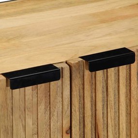3 τεμαχίων Sideboards καφέ 60x33x75 cm μασίφ ξύλο Mango - Καφέ