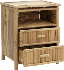 Κομοδίνο Ofra pakoworld bamboo φυσικό 56x46x69εκ