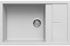 Elleci Unico 310 Ένθετος Νεροχύτης κουζίνας Bianco Titano 68 78x50cm