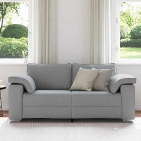 vidaXL Καναπές με μαξιλάρι Ανοιχτό γκρι 180 x 77 x 82 εκ ύφασμα