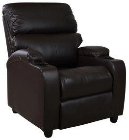 Πολυθρόνα RELAX C0122 με PU Καφέ PU 80x95x103Υ εκ. 80x95x103 εκ.