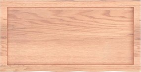 vidaXL Πάγκος Μπάνιου Αν. Καφέ 80x40x(2-6) εκ. Επεξεργ. Μασίφ Ξύλο