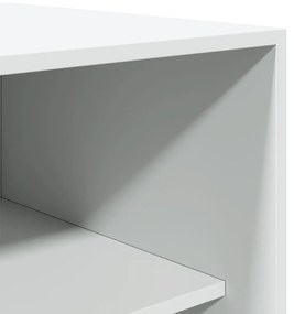 vidaXL Ντουλάπα Λευκή 50 x 50 x 200 εκ. από Επεξ. Ξύλο