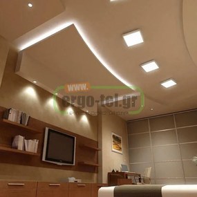 Led panel λευκό τετράγωνο εξωτερικό 20W 230V 6000k ψυχρό λευκό φως 120° 1800lm