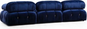 Corner Sofa Bubble Velvet Blue L1-O1-1R-PUF Velvet Blue