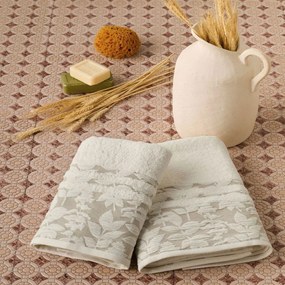 Πετσέτες Tyra (Σετ 3τμχ) Ecru Kentia Towels Set 70x140cm 100% Βαμβάκι