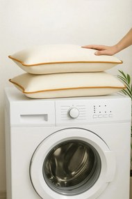 Stewehome Σετ 4 τεμαχίων μαξιλάρια από 100% φυσικό μαλλί Λευκό 50x70 cm