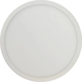 LED Εξωτερικό Πάνελ mini premium slim 12W στρογγυλό Θερμό Λευκό 4910