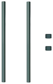 vidaXL Πό posts φράχτη 2 pcs Πράσινο 100 cm